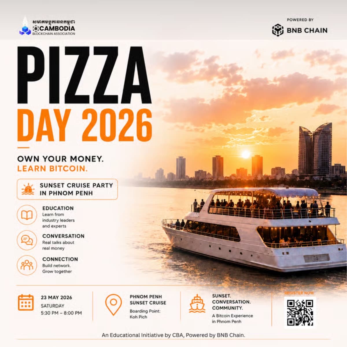 Bitcoin Pizza Day: PP Sunset Cruise